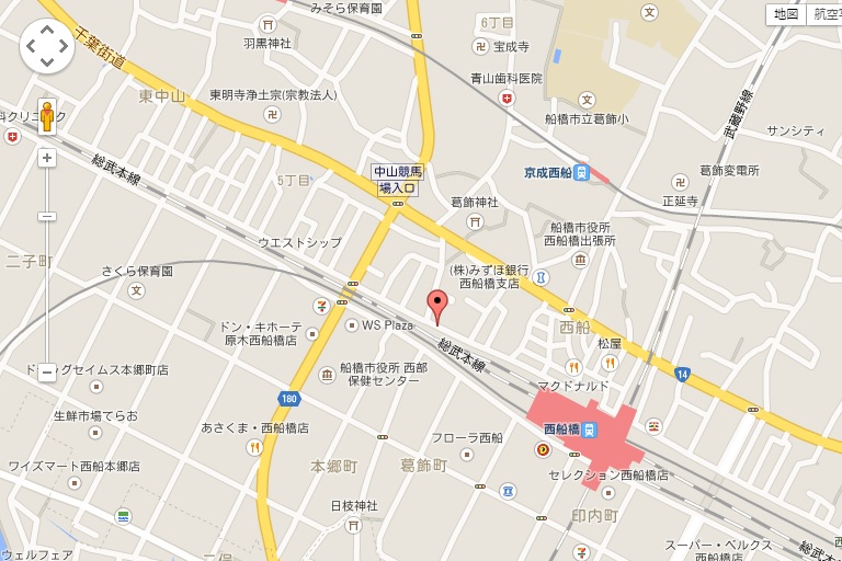 西船橋キリスト教会へのアクセス